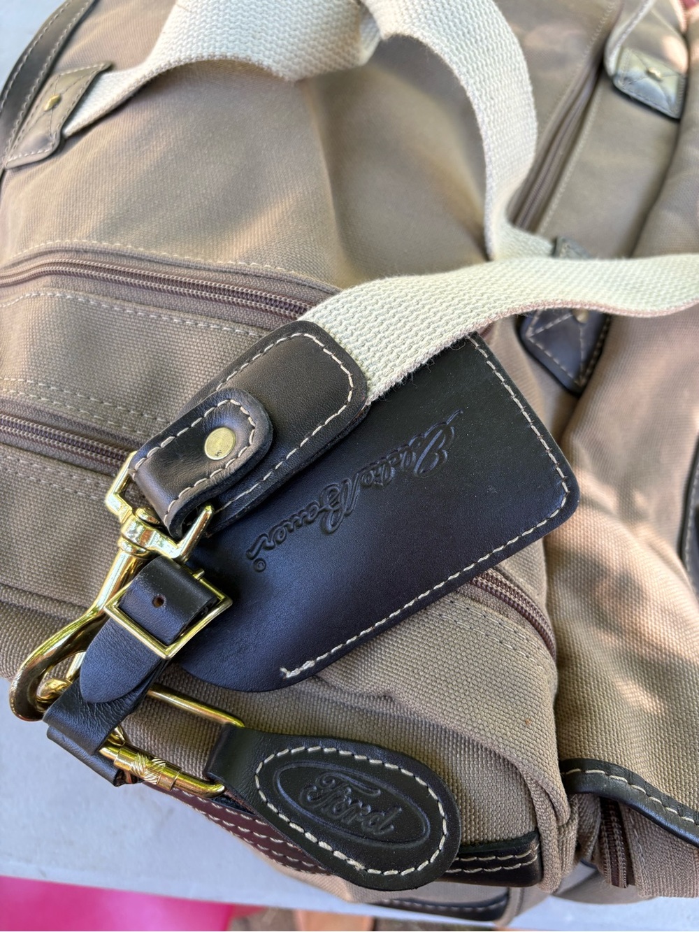 Eddie Bauer X Ford Mulholland Brothers Duffle Bag Travel Canvas Overnight Work - Picture 5 of 12